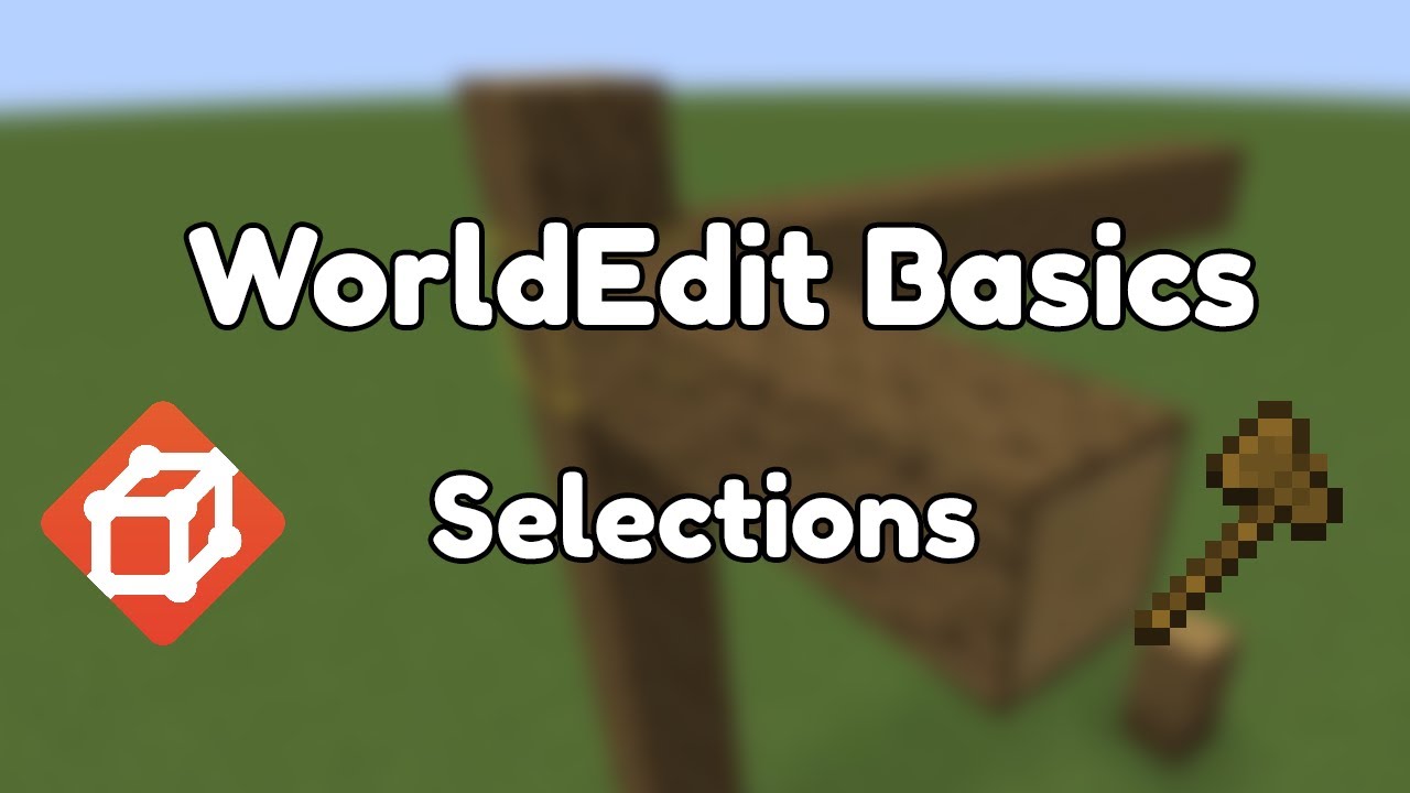 WorldEdit region selection and terrain editing demonstrated in Minecraft Java Edition